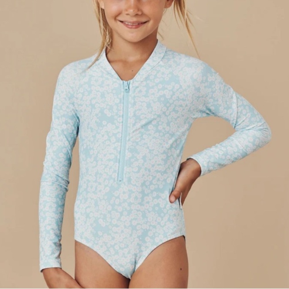 HuxBaby Daisy Zip Rashsuit